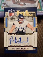 2024 Panini Contenders Peter Skoronski Gold Auto NFL Ink #6/10 Titans
