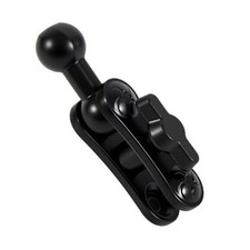 Aluminum 17mm/0.67" Ball Mount Double Socket Arm with 1.69 Inch Ball Adapter