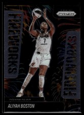 2025 Panini Prizm WNBA Aliyah Boston Fireworks #3 Indiana Fever