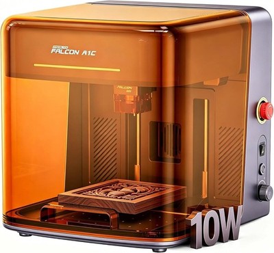 Creality A1C AI Laser Engraver 10W 15,000mm/min Enclosed for Wood/Metal/Acrylic