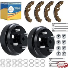 EZGO TXT Golf Cart Brake Assembly Kit 1996-2008 Replacement Brake Drums Shoes US
