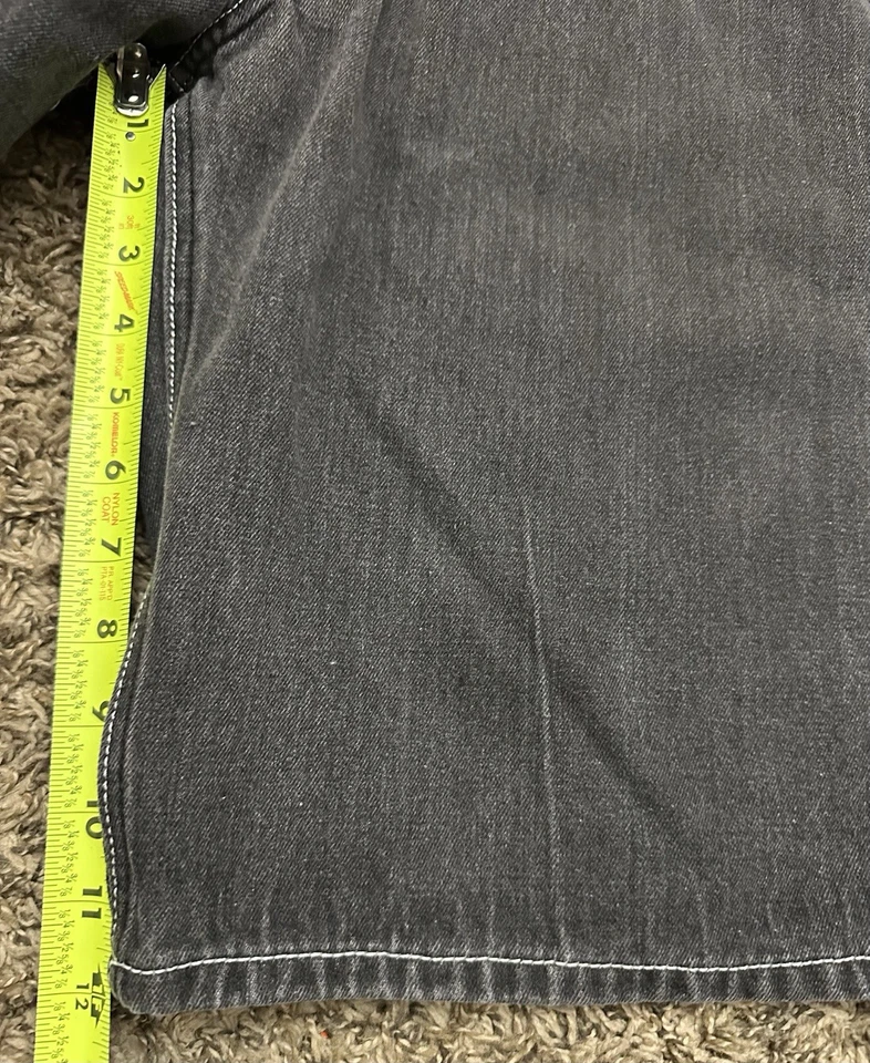 Pantalones Cortos Vaqueros Vintage Rojo Mono Gris Diseño 5 Bolsillos Hombre 34 x 12 Foto 4 de 4