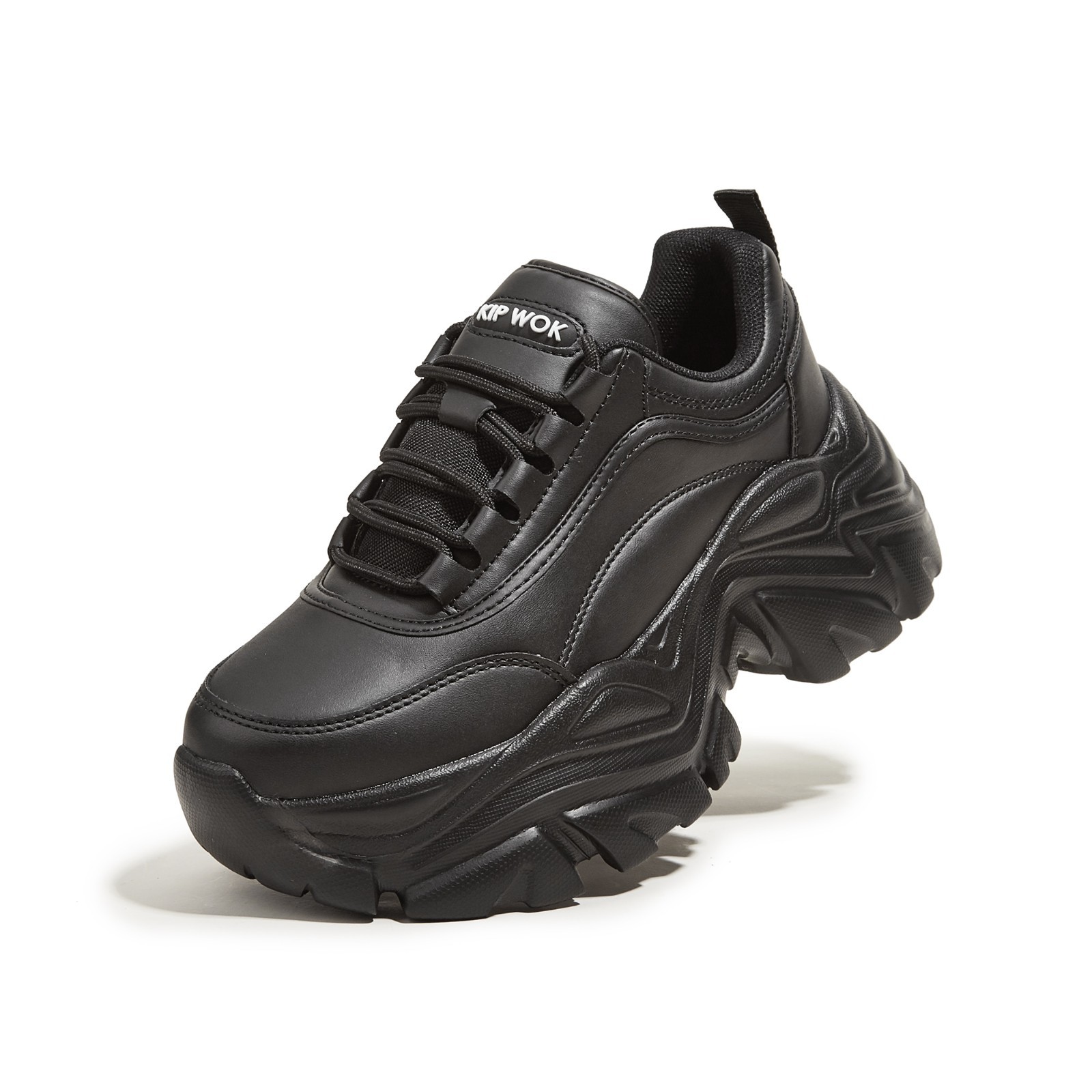 For Women Fashion Platform Leather Casual Dad Shoes