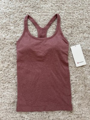 Lululemon Ebb to Street Tank, BRRO Brier Rose, NWT, Size 6