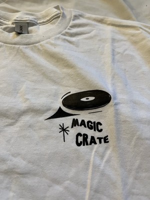 Magic Crate  Flying Records  Men s T-shirt size M - DJ Record Collector Music
