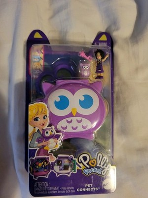 Polly Pocket Pet Connects Purple Owl Gift Doll NIB By Mattel