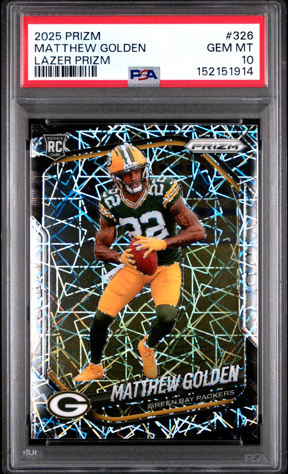 Matthew Golden Panini Prizm #326 Lazer