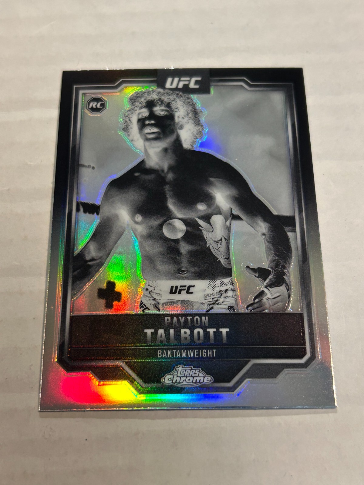 2025 TOPPS CHROME UFC PAYTON TALBOTT #141 NEGATIVE REFRACTOR ROOKIE SP TT3