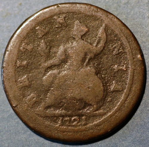 Great Britain Halfpenny 1721 George I KM#577