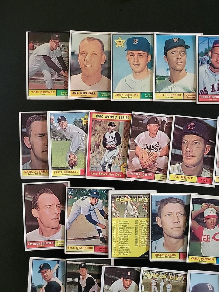 Tarjetas de béisbol Topps 1961 - 50 tarjetas - con artillería pesada Frank Robinson Reds Foto 2 de 4