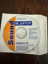 Creative Sound Blaster audio card installation cd PN 2201ML0000117