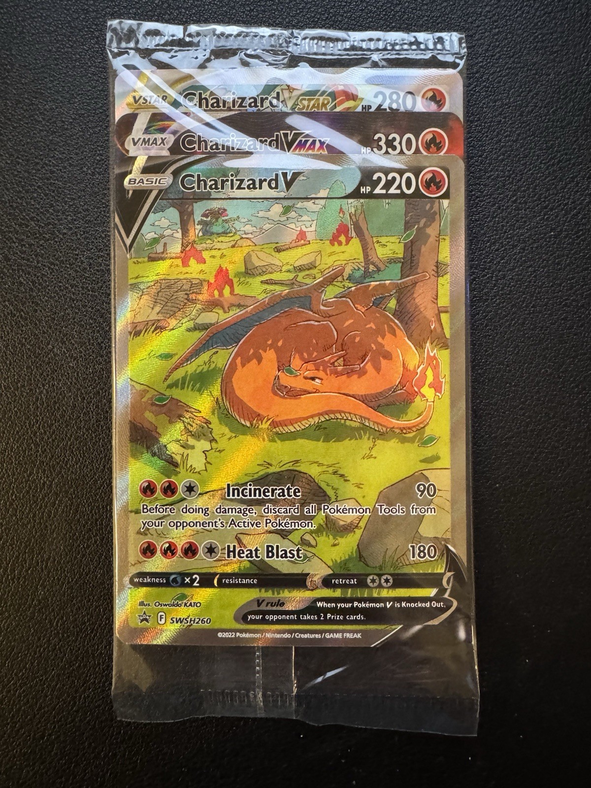 Charizard V UPC Promo Set - Sealed - SWSH260 SWSH261 SWSH262 - Pokemon TCG Cards