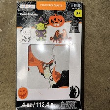 Halloween Foam Stickers Creatology 4oz Value Pack 2" x 1 1/2" Glitter/Bat 117T