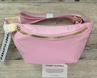 NEW Stoney Clover Lane FLAMINGO PINK Classic Nylon Fanny Pack Crossbody Bag