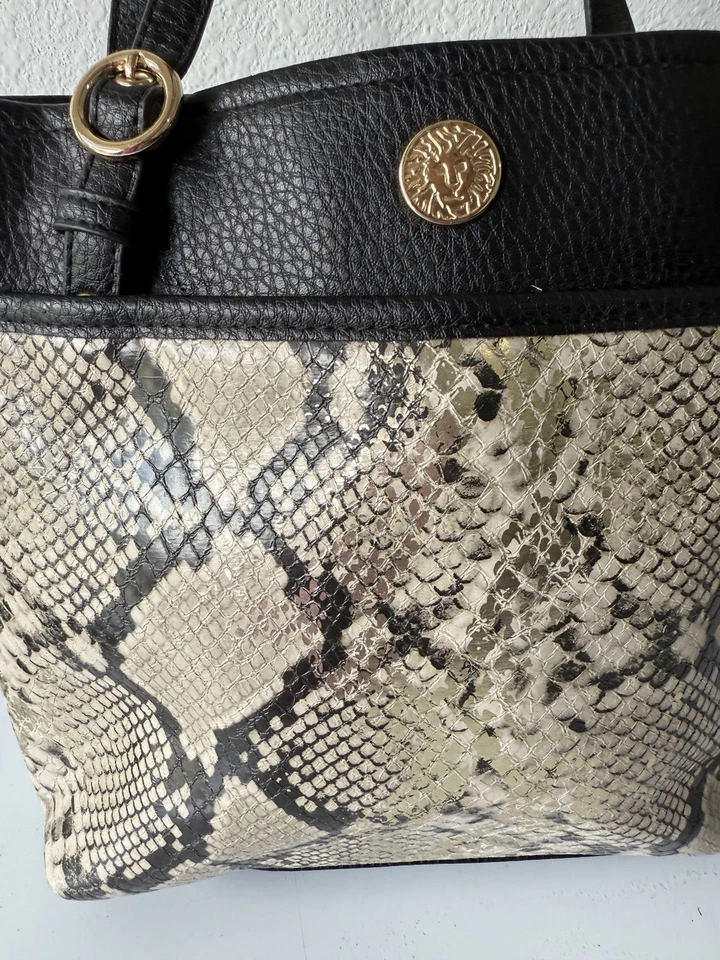 Bandolera Anne Klein Estampado Animal Usada en Excelente Condición Foto 2 de 4