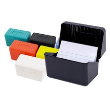 1PC Large Capacity Business Card Holder Card Storage Box Index Cards Organizer