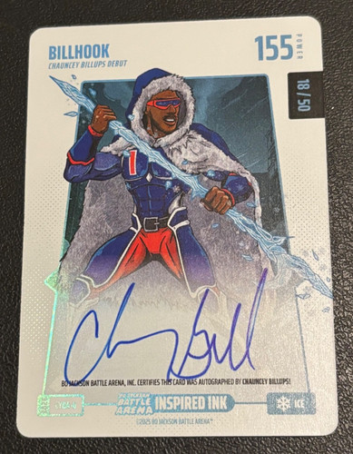 2026 Bo Jackson Battle Arena Billhook Chauncey Billups Ice Auto /50 SSP CYBA-6