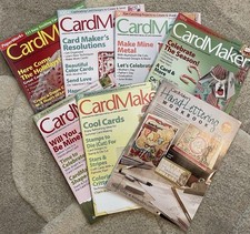Lot Of 7 CardMaker Magazine Issues 2005/2010/2011 Hand-Lettering Workbook