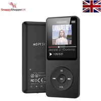 AGPTEK MP3 Player with Bluetooth 5.3, 32GB Internal Memory Portable Music Player
