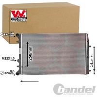 VAN Wezel KÜHler WasserkÜHler Passend FüR Seat Cordoba Ibiza Skoda Fabia