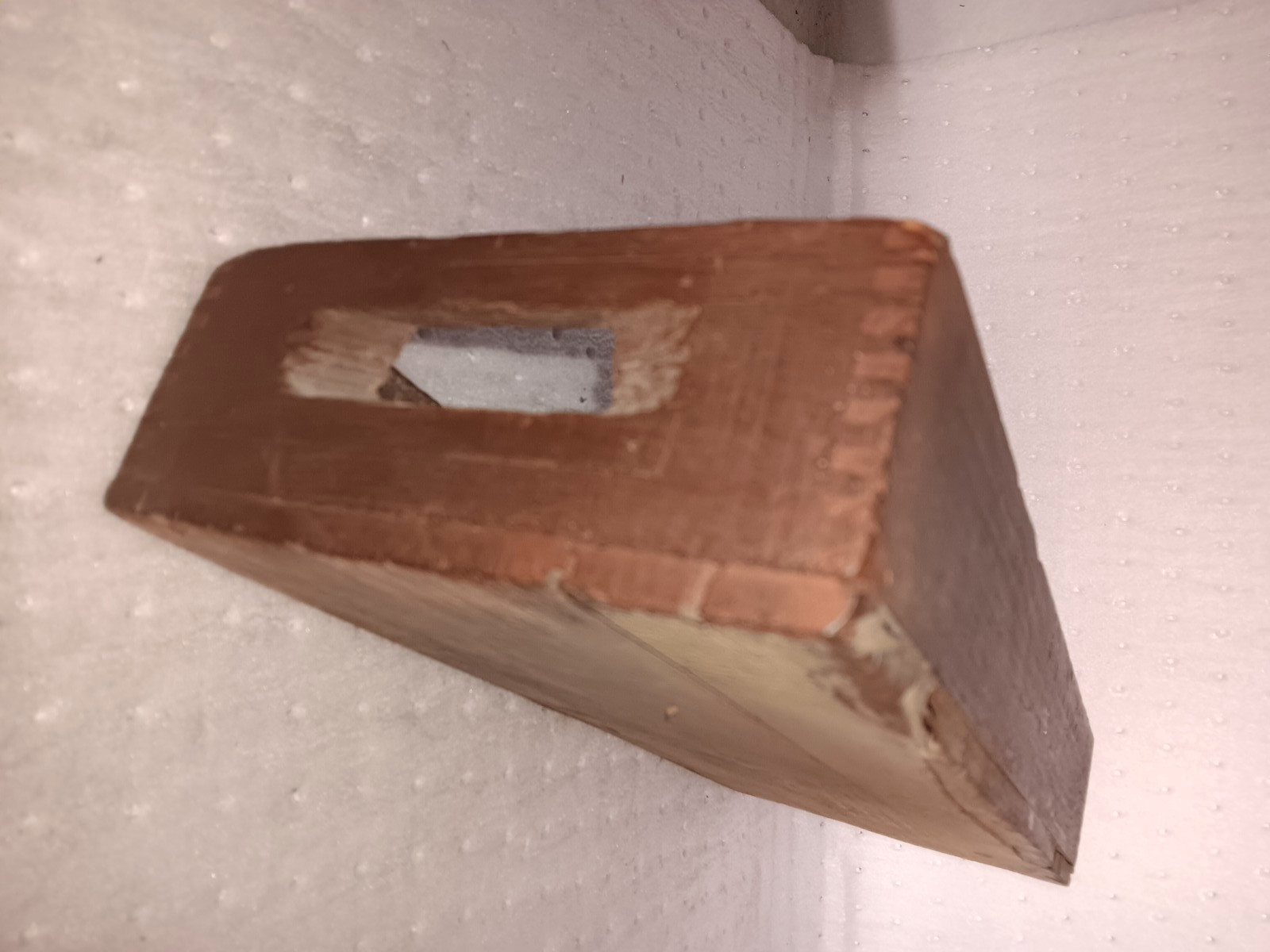 Antique Dovetailed Tray w Handles Red Paint Finish Farm Primitive