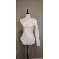 NBD Aaliyah Bodysuit in White Medium Revolve