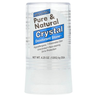 Pure & Natural, Crystal Deodorant Stone , Unscented, 4.25 oz (120 g)
