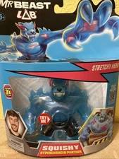 Mr Beast Lab Stretchy & Squishy Hero Hypercharged Panther Blue 5" Figure NEW