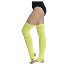 PriDance - 70cm Leg Warmer Ballet Leg Warmers - 3098 - Neon Yellow