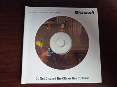 Microsoft Office Basic Edition 2003 w/ Product Key Word Outlook Excel