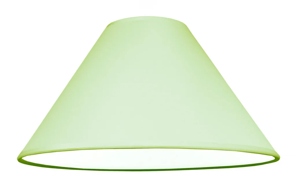 Lampshade Green 9"" Tapered Light Cotton 228mm