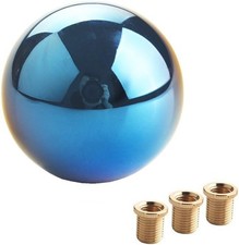 Universal Aluminum Automotive Manual Shift Knob Gear Stick Shift-Round-Blue