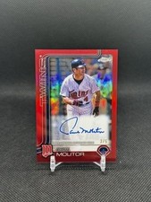 2025 Topps Chrome Paul Molitor RED Refractor Legend Auto /5 Twins color match