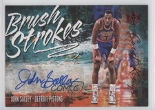 2018-19 Panini Court Kings Brush Strokes Ruby 17/99 John Salley #BR-JSL Auto 5l1