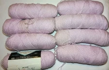 Coats And Clark Red Heart Pompadour Yarn - 8 Skeins - Orchid