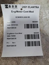 Engine Computer/Module Ecu/Ecm/Pcm 2021 Elantra Sku#4130530