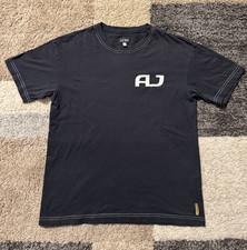 T-shirt Armani Jeans nera con logo manica corta media