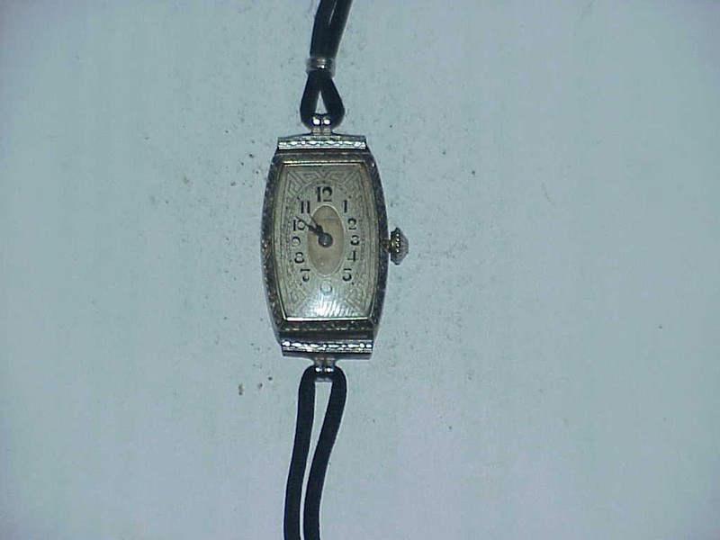 Vintage Hallmark 15 Jewels Art Deco Womens  Watch That Needs Repair