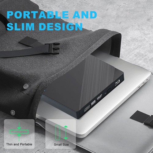External CD/DVD Drive USB 3.0 Type-C DVD RW Burner Player Reader for PC Laptop - Picture 6 of 12