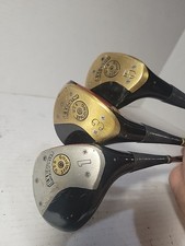Vintage Spalding Executive Golf Wood Set 1,3,5 Woods Lite Jet Step Med. Flex