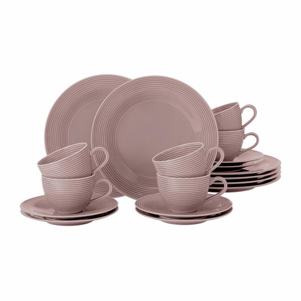 Seltmann Weiden Kaffeeservice 18-Tlg. Beat Altrosa, Geschirr-Set, Porzellan-image