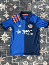 ADIDAS FC Cincinnati Authentic Soccer 2020 Primary Jersey Youth 13-14 Blue-5169
