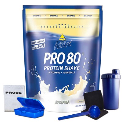 (41,98 EUR/kg) Inko Active Pro 80 500g Beutel Protein Eiweiss Amino + Bonus