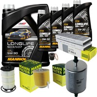 Mann Inspektionspaket 9L Mannol Longlife 5W-30 FüR Audi A6 Allroad 4.2 FSI