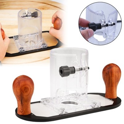 Wooden Milling Hand-held Stand Wood Router Base for Edge Guide  TL