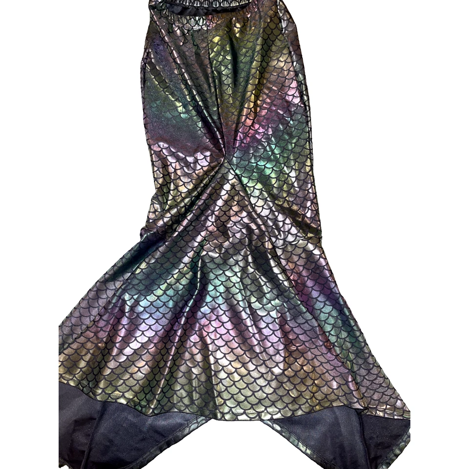 Falda Justice Girl’s Natación Playa Sirena Cola Cubierta Arco Iris Metálica Mediana Foto 4 de 4