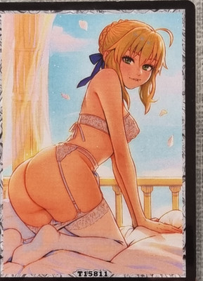 Saber Artoria セイバー 阿尔托莉雅 Fate Custom 2,5x3,5 mit Hülle & Ständer ACG オリカ