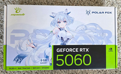 Manli Polar Fox NVIDIA GeForce RTX 5060 8GB GDDR7 ARGB Ray Tracing