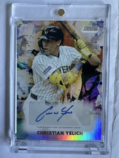 Topps 2025 Stadium Club Baseball Christian Yelich Abstract Auto Insert #AA-CY