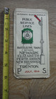 1914 PUBLIC SERVICE LINES Fast Electric Trains Schedule Newark/Trenton *As Found — photo 6